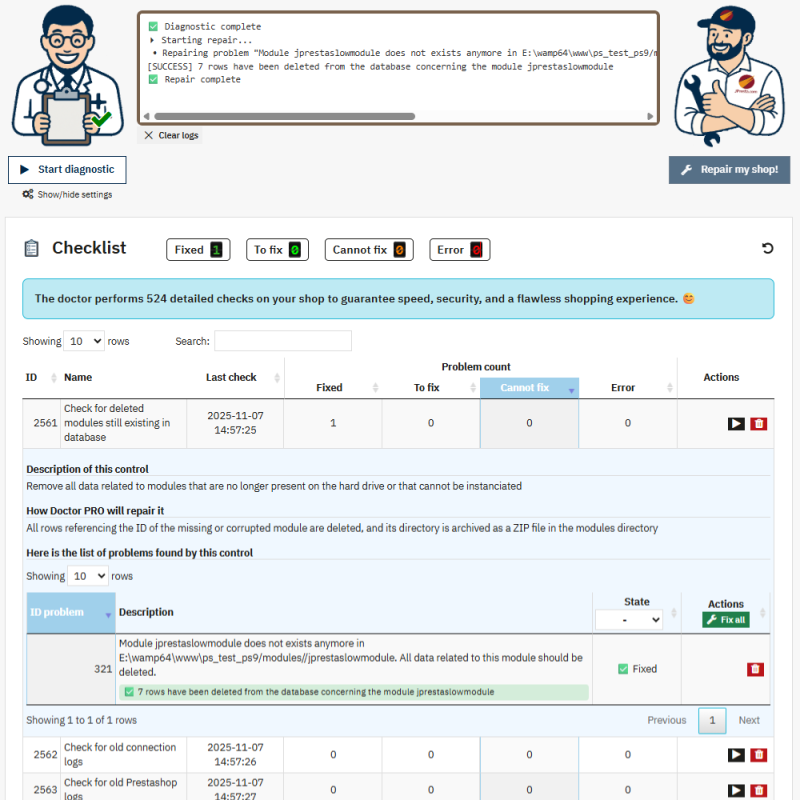 Moduł Speed Pack dla Prestashop - wszystko-w-jednym, aby zwiększyć PS17
